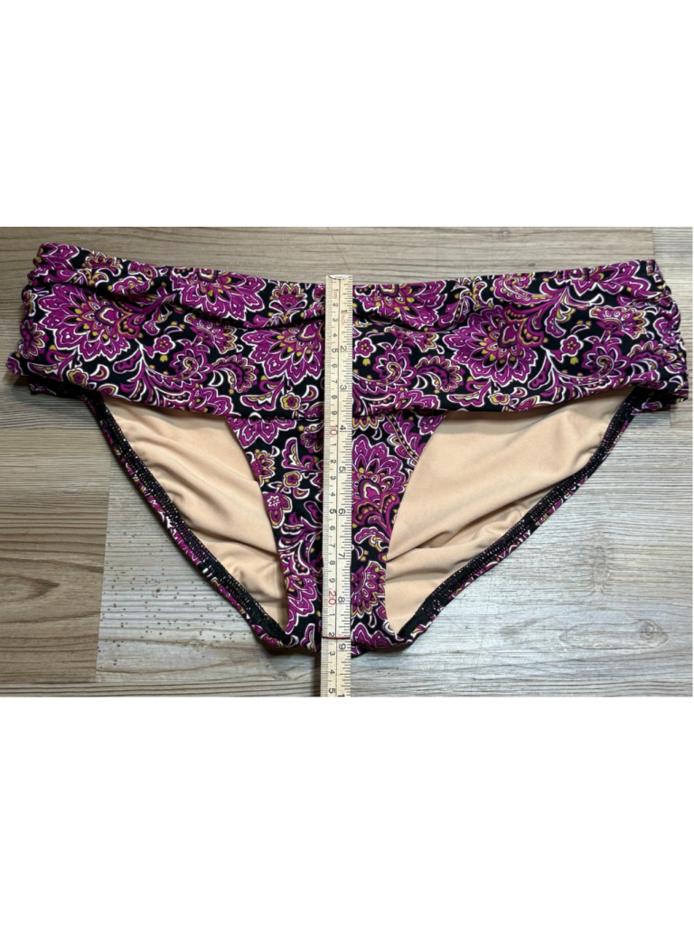 Women's Lands' End Paisley Print Tankini Swimsuit Set top Sz 10/bottoms Sz 8 - Picture 13 of 16